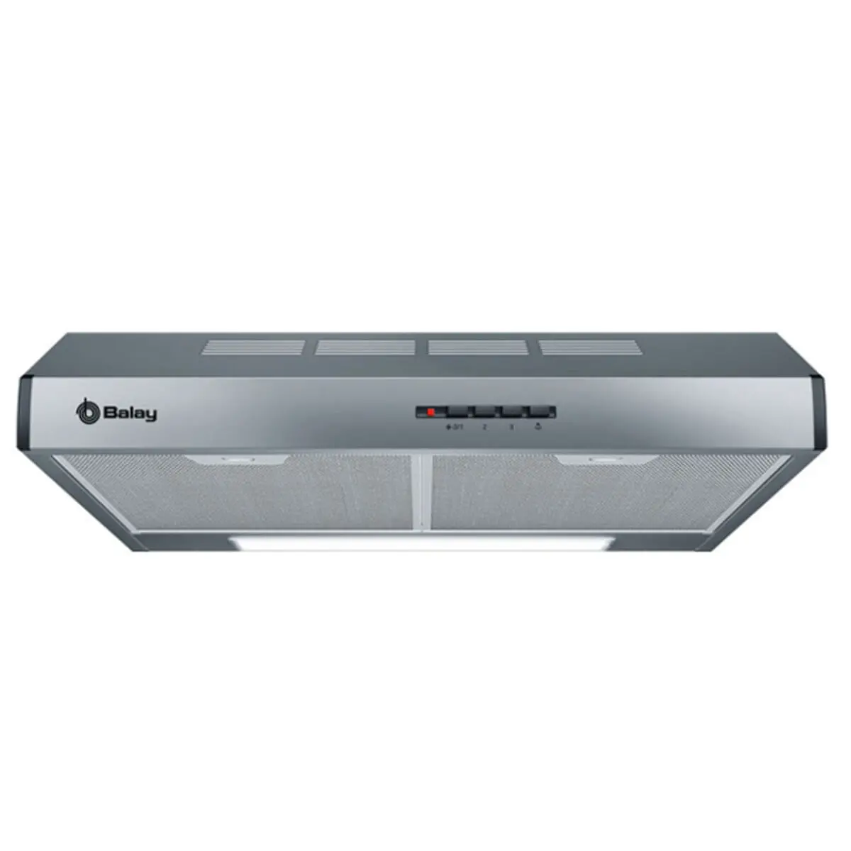 Conventional Hood Balay 3Bh263mx 60 Cm 350 M3/H 72 Db 146W Silver Steel 1
