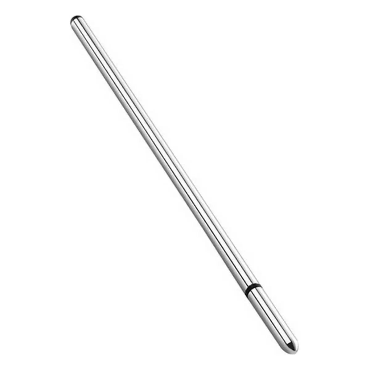 Thin Finn Urethral Sound Mystim Silver (15 Cm) 1