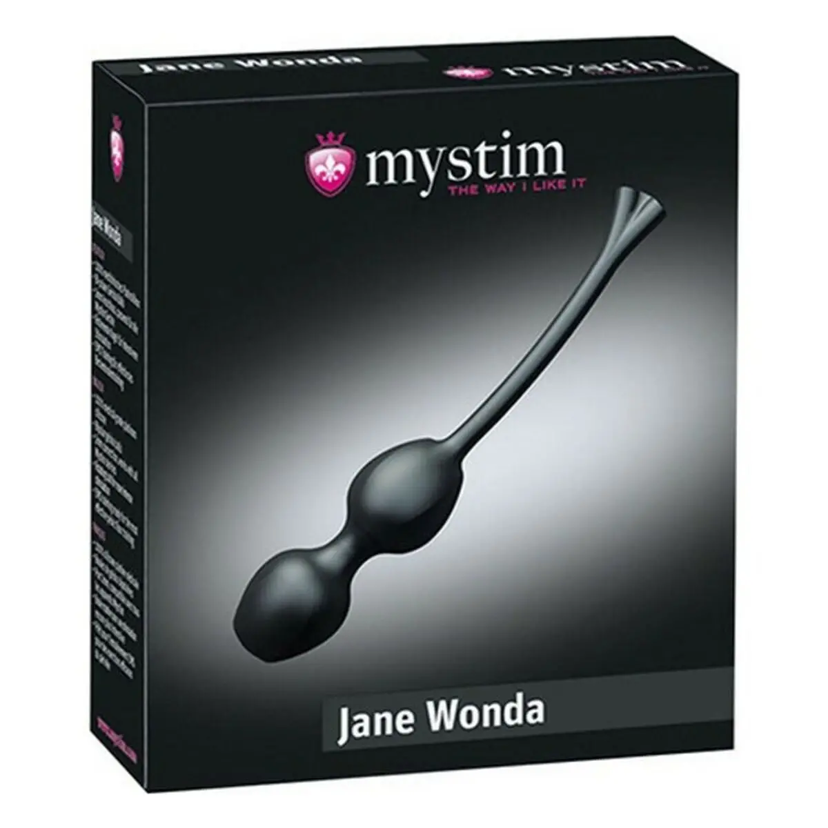 Jane Wonda Kegel Balls Black Mystim Silicone Silicone/Abs (Ø 3,3 Cm) 2