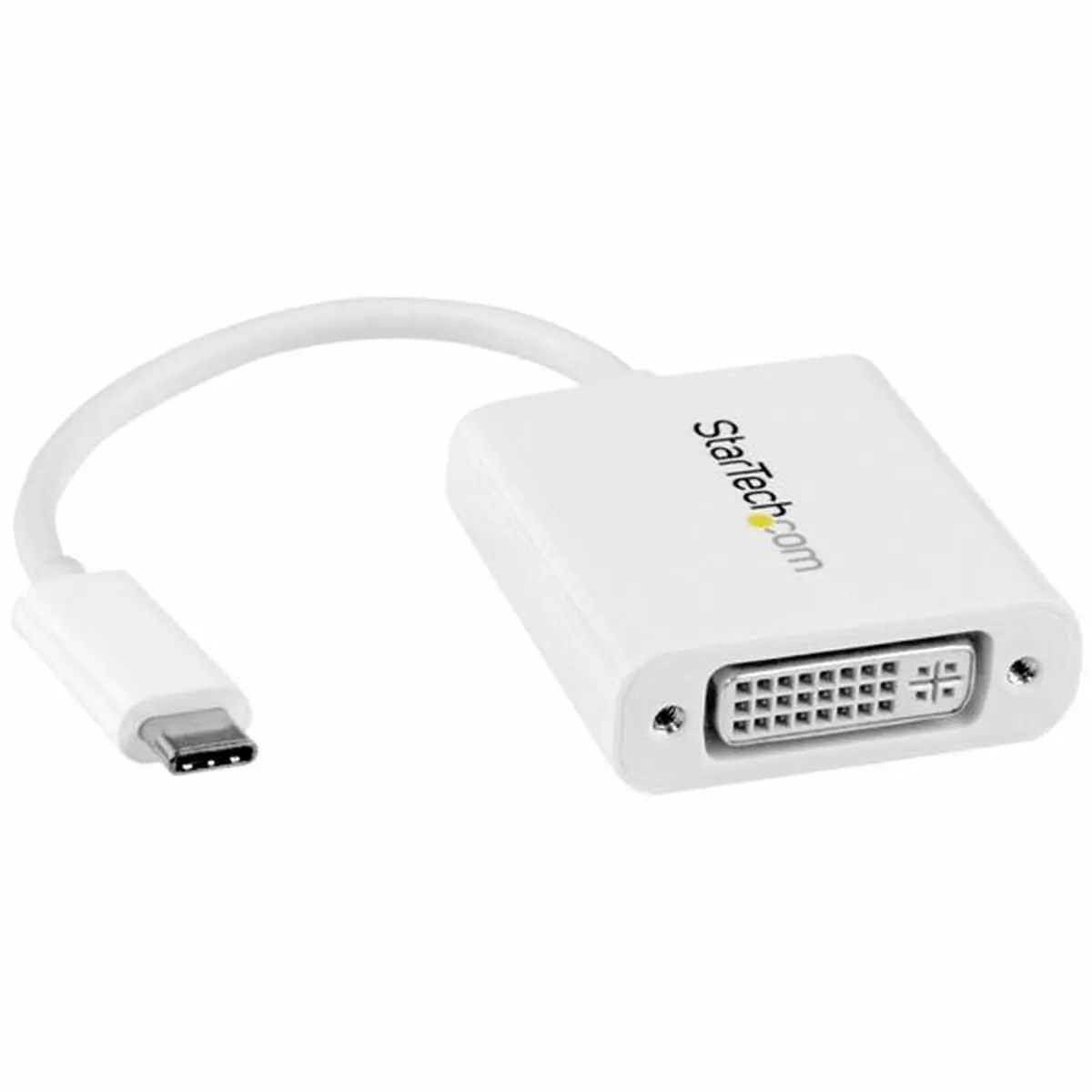 Usb C To Dvi Adapter Startech Cdp2dviw             White 1
