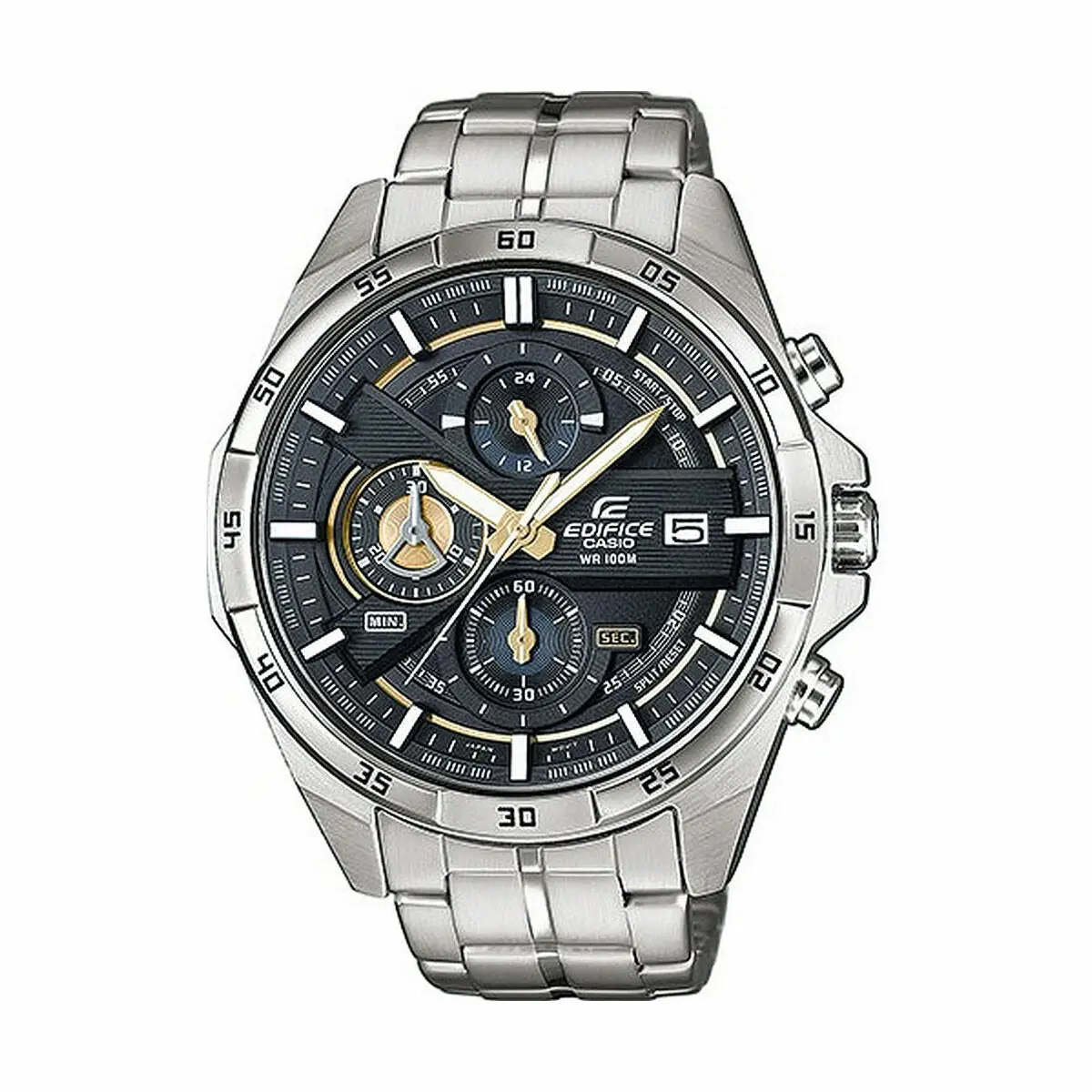 Men's Watch Casio Efr-556D-1Avuef Black Silver 1