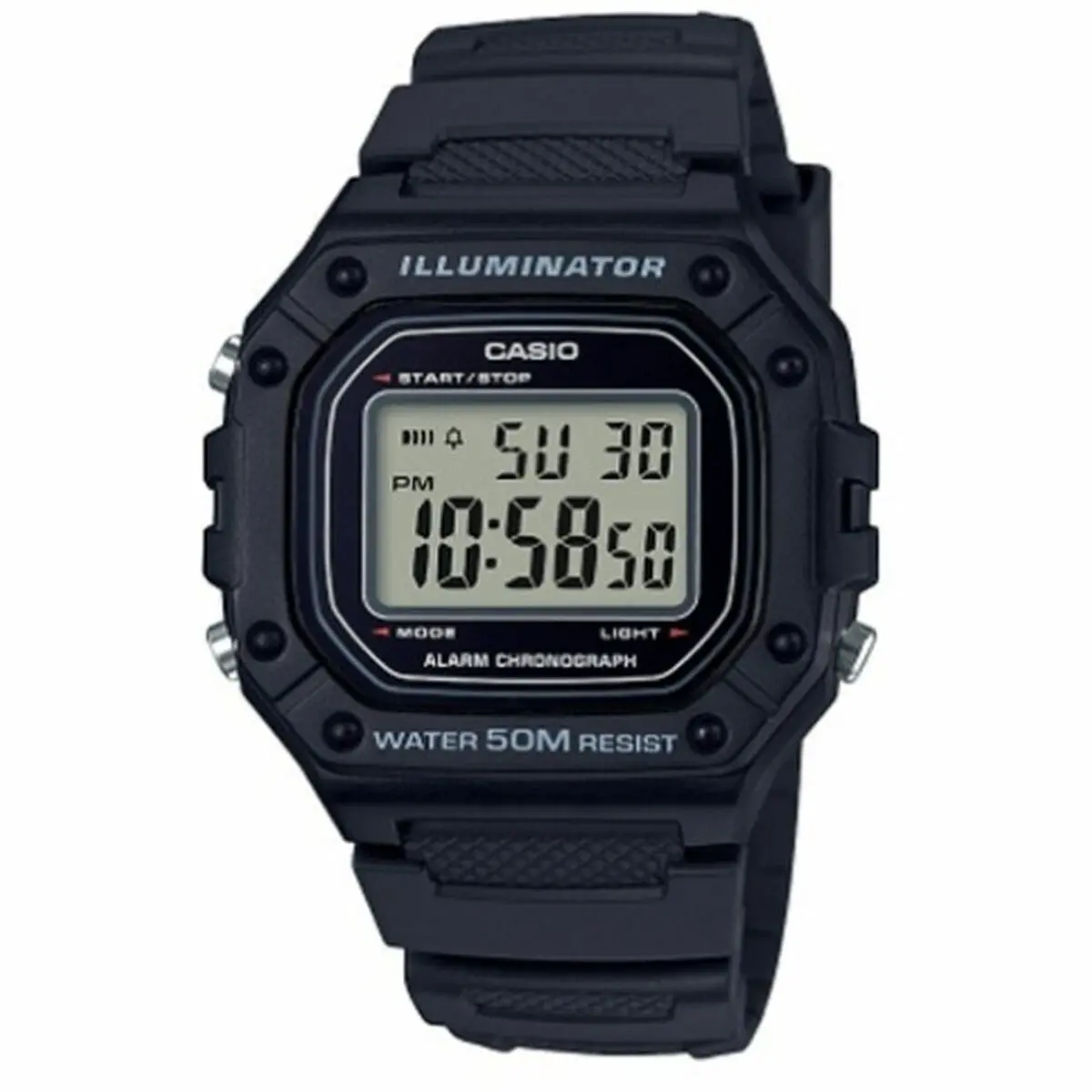 Men's Watch Casio W-218H-1Avef Black 1