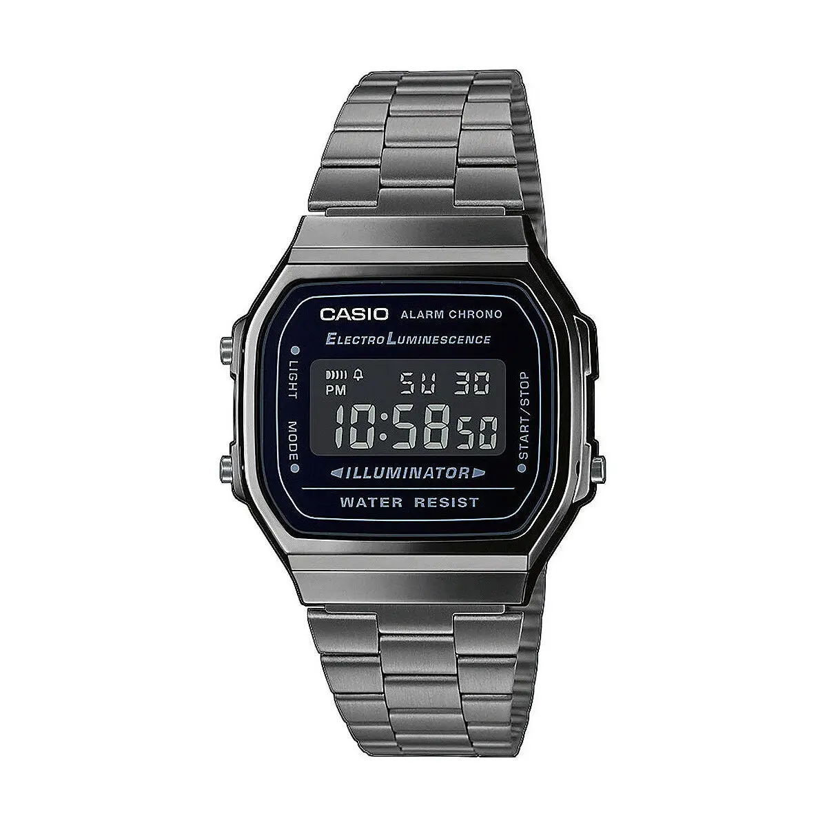 Men's Watch Casio A168wegg-1Bef Black Silver (Ø 36 Mm) (Ø 38 Mm) 1