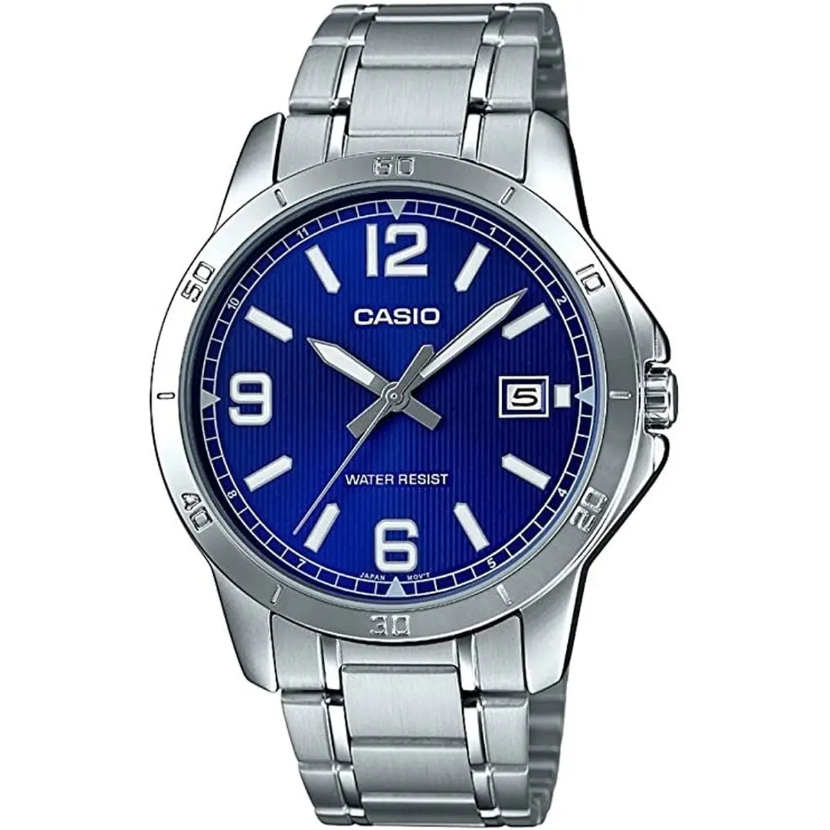 Men's Watch Casio Casual Date Steel - Blue Silver (Ø 41,5 Mm) (Ø 47 Mm) 1