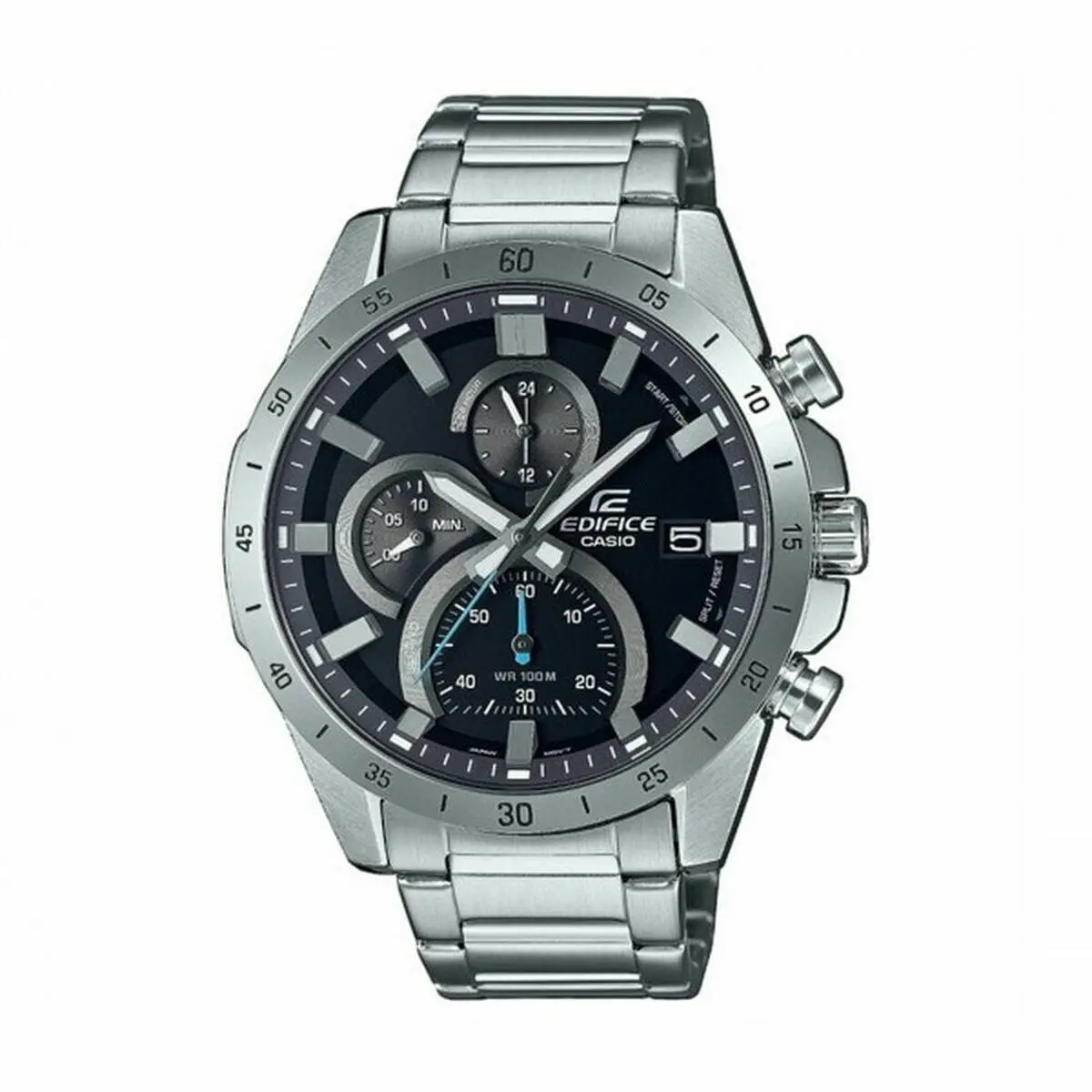 Men's Watch Casio Efr-571D-1Avuef Black Silver 1