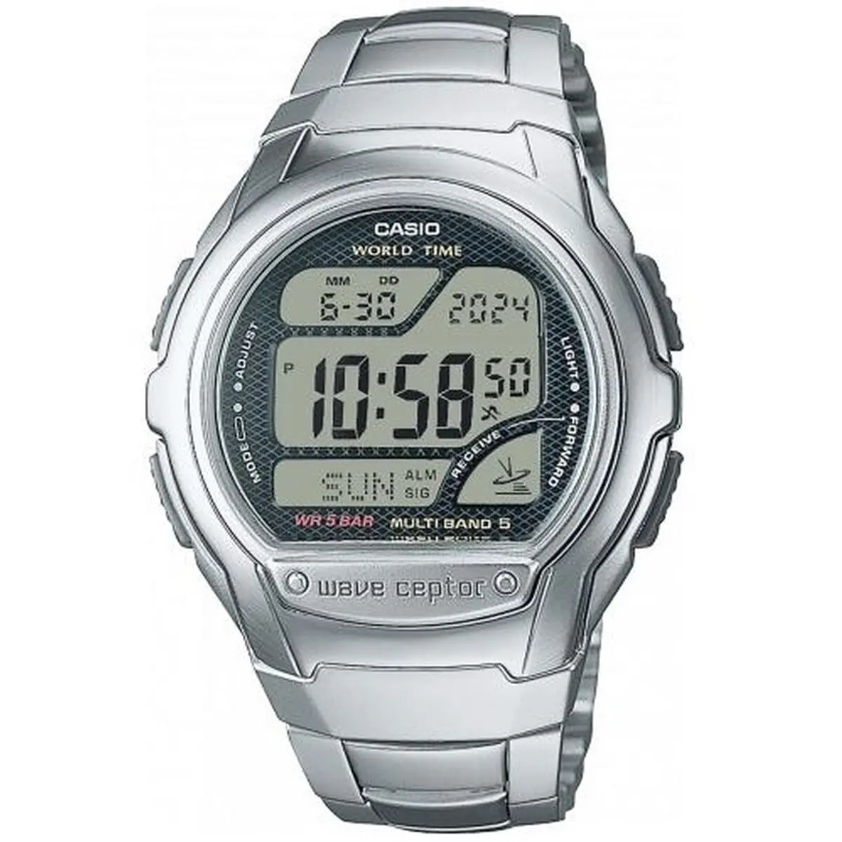 Men's Watch Casio Wv-58Rd-1Aef Black Silver (Ø 44 Mm) 1