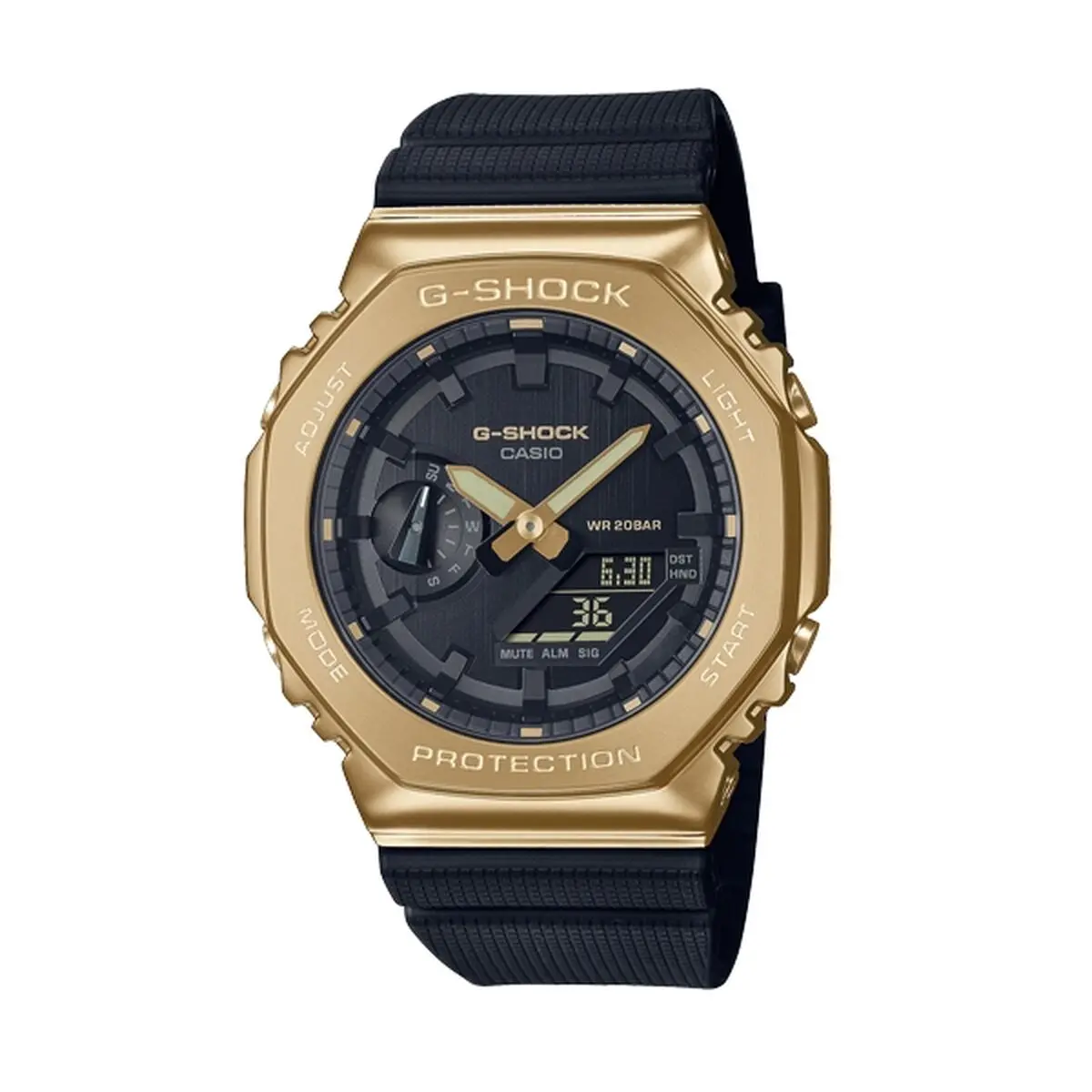 Unisex Watch Casio G-Shock Oak Metal Covered - Gold Black (Ø 44,5 Mm) 1