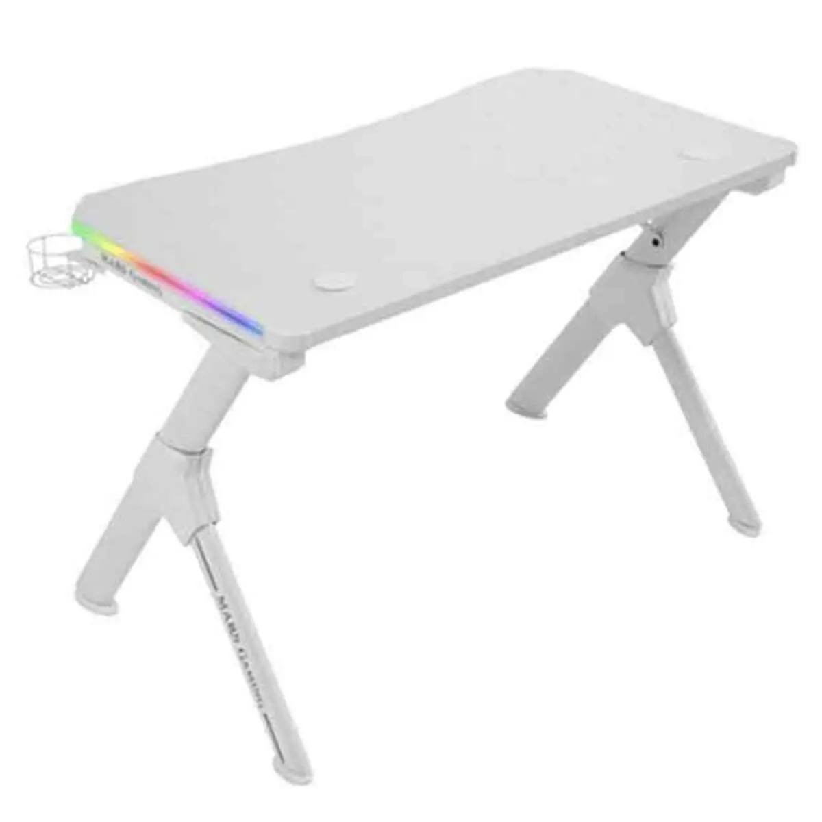 Desk Mars Gaming Mgdrgbw White Steel 1