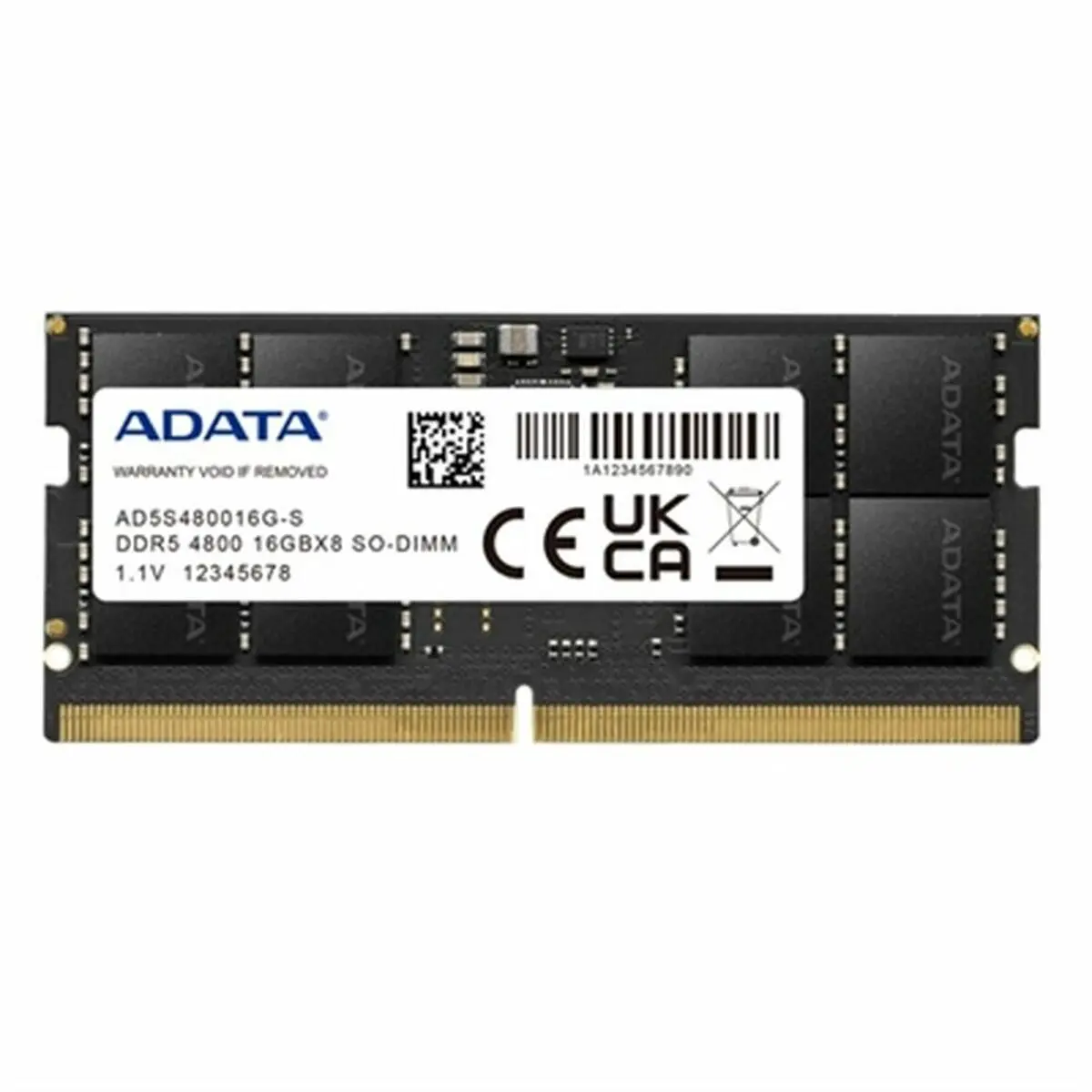 Ram Memory Adata Ad5s480016g-S 16 Gb Ddr5 4800 Mhz 1