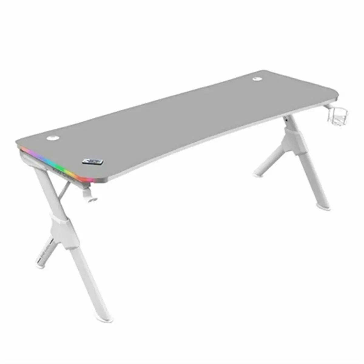 Desk Mars Gaming Mgdxlrgbw Led Rgb White Steel 160 X 60 Cm 1