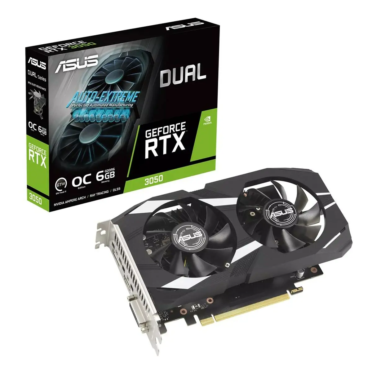 Graphics Card Asus Dual Nvidia Geforce Rtx 3050 6 Gb Gddr6 1