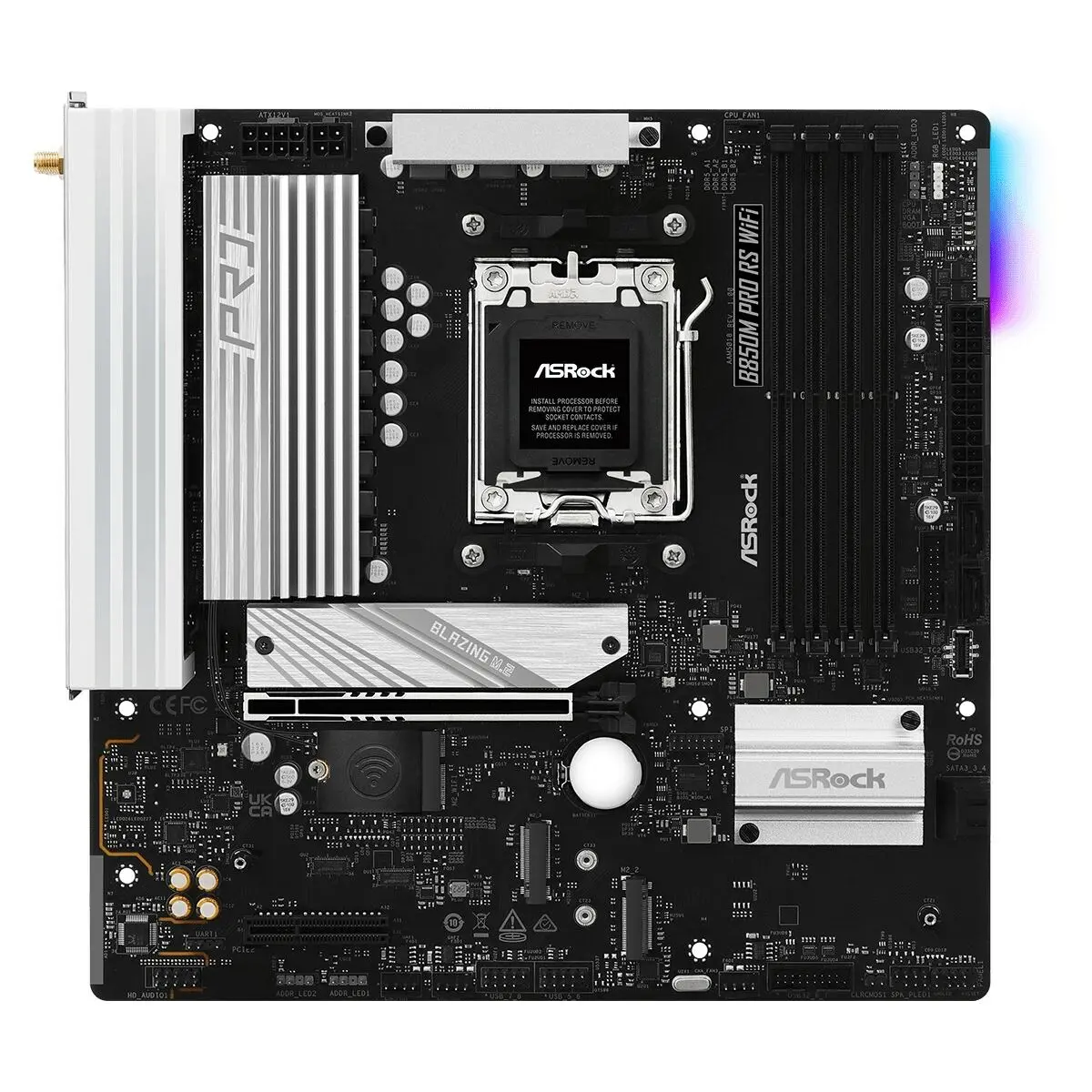 Motherboard Asrock B850m Pro Rs Wifi Intel Wi-Fi 6 Amd Am5 1