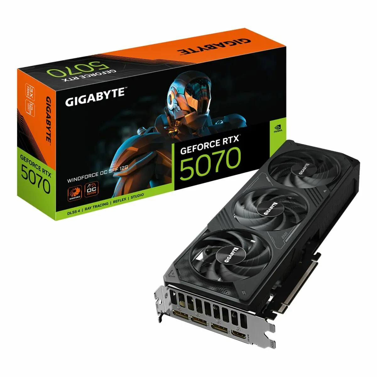 Graphics Card Gigabyte Gv-N5070wf3oc-12Gd 12 Gb Gddr6 1