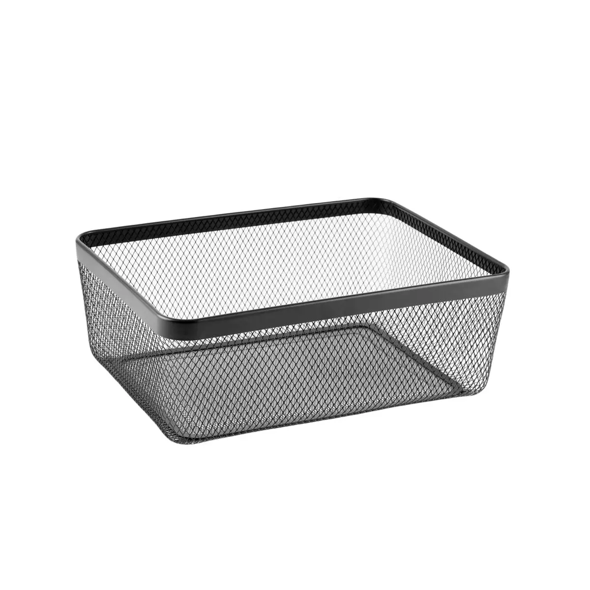 Multi-Purpose Basket Confortime Black Metal 30,5 X 40,5 X 15,2 Cm (6 Units) 2