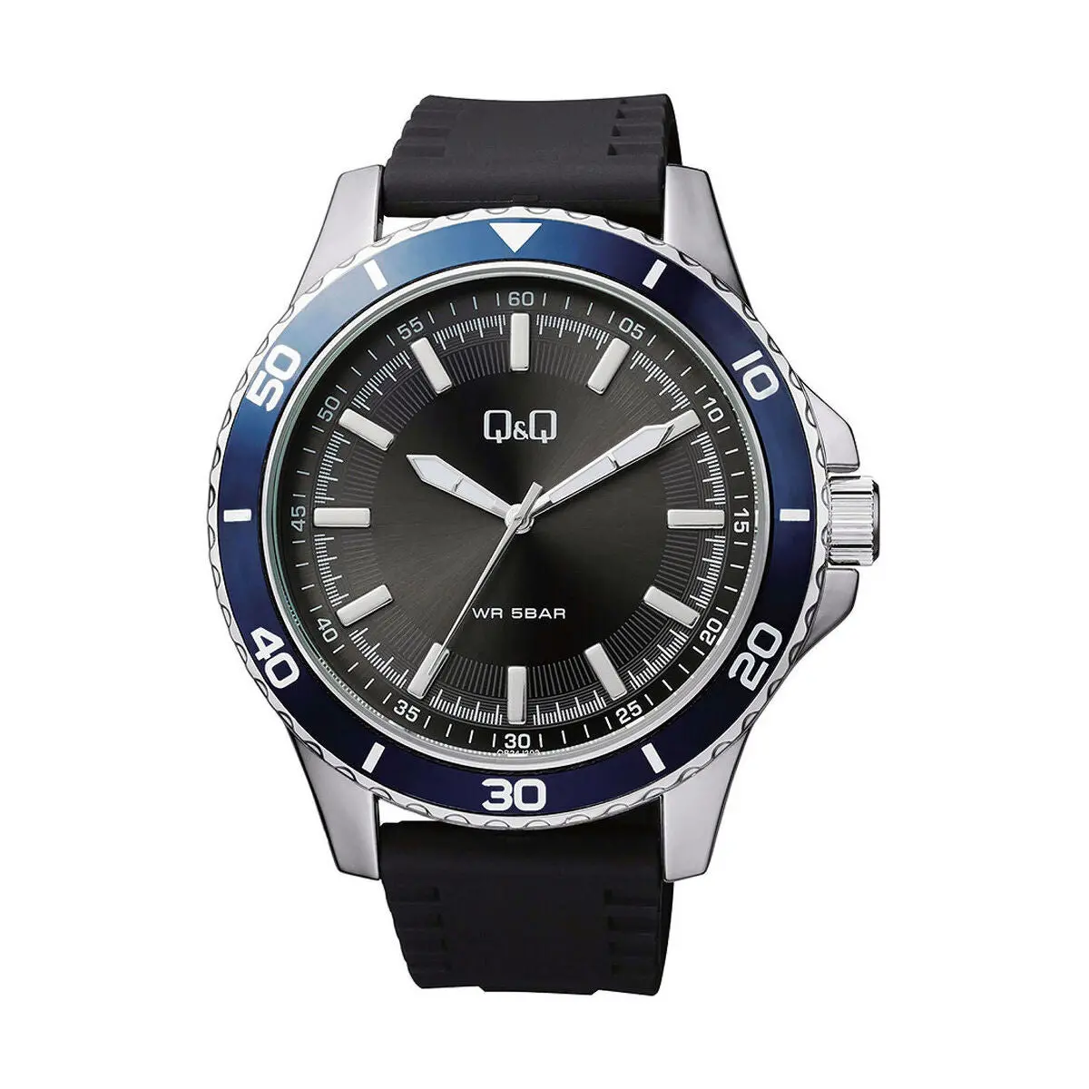 Men's Watch Q&Q Qb24j302y Black (Ø 48 Mm) 1