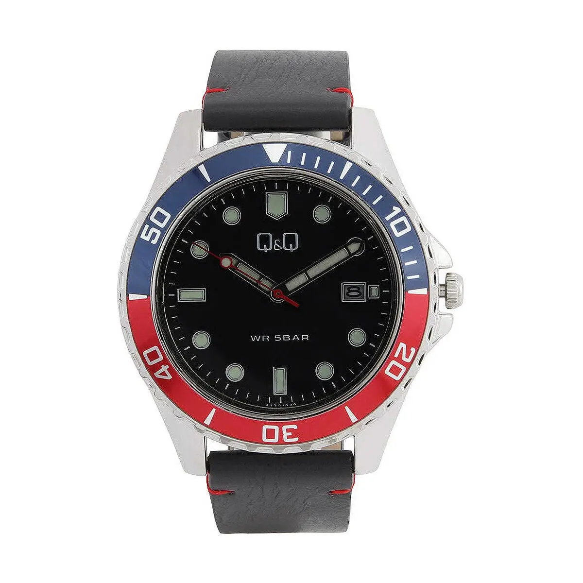 Men's Watch Q&Q A172j342y Black (Ø 43 Mm) 1
