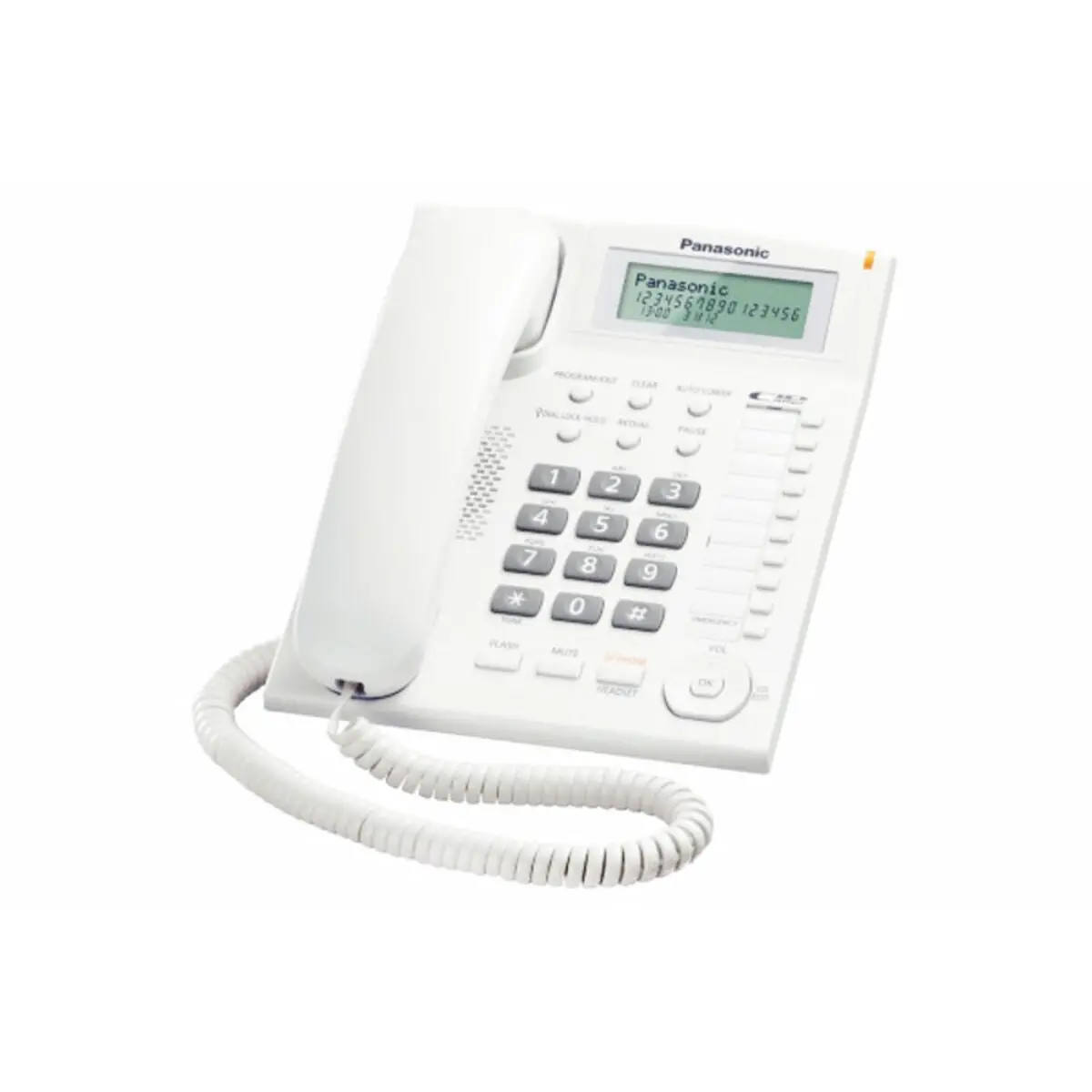 Landline Telephone Panasonic Kx-Ts880exw Lcd White 1