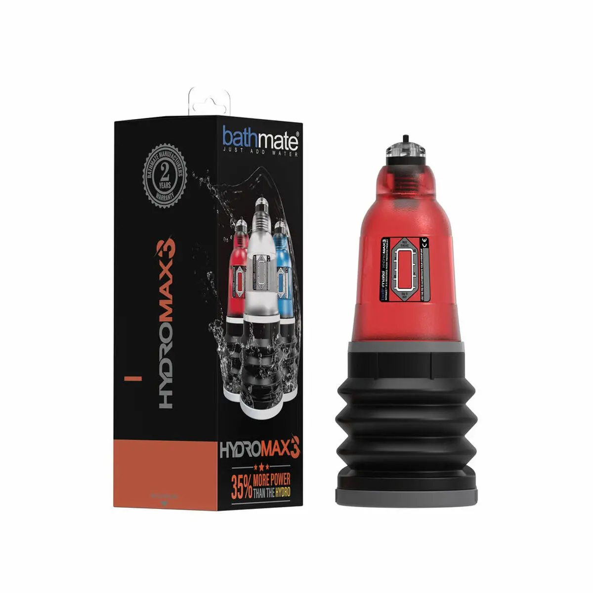Penis Pump Bathmate Hydro Max 3 Red Red/Black (8 Cm) 1