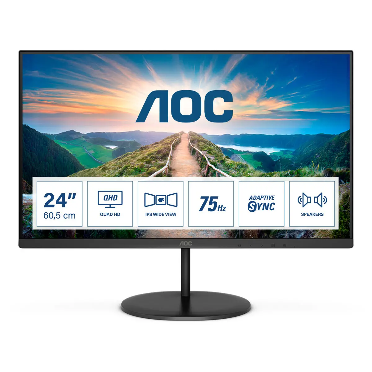 Monitor Aoc Q24v4ea 23,8" 2K Lcd 1