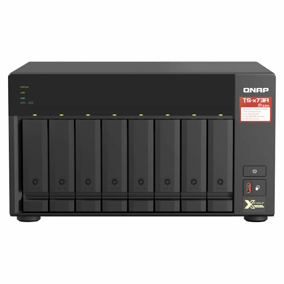 Nas Network Storage Qnap Ts-873A-8G           Black 1