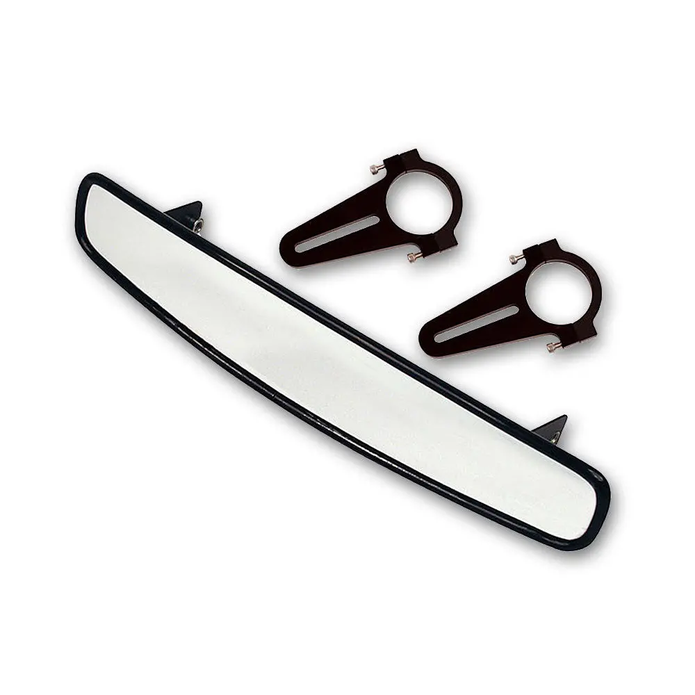 Longacre 17" Wide Angle Mirror Kit, Roll Bar Size: 1 1/2"  - Short Brackets 1