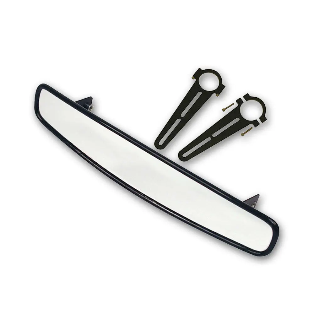 Longacre 17" Wide Angle Mirror Kit, Roll Bar Size: 1 3/4"  - Long Brackets 1