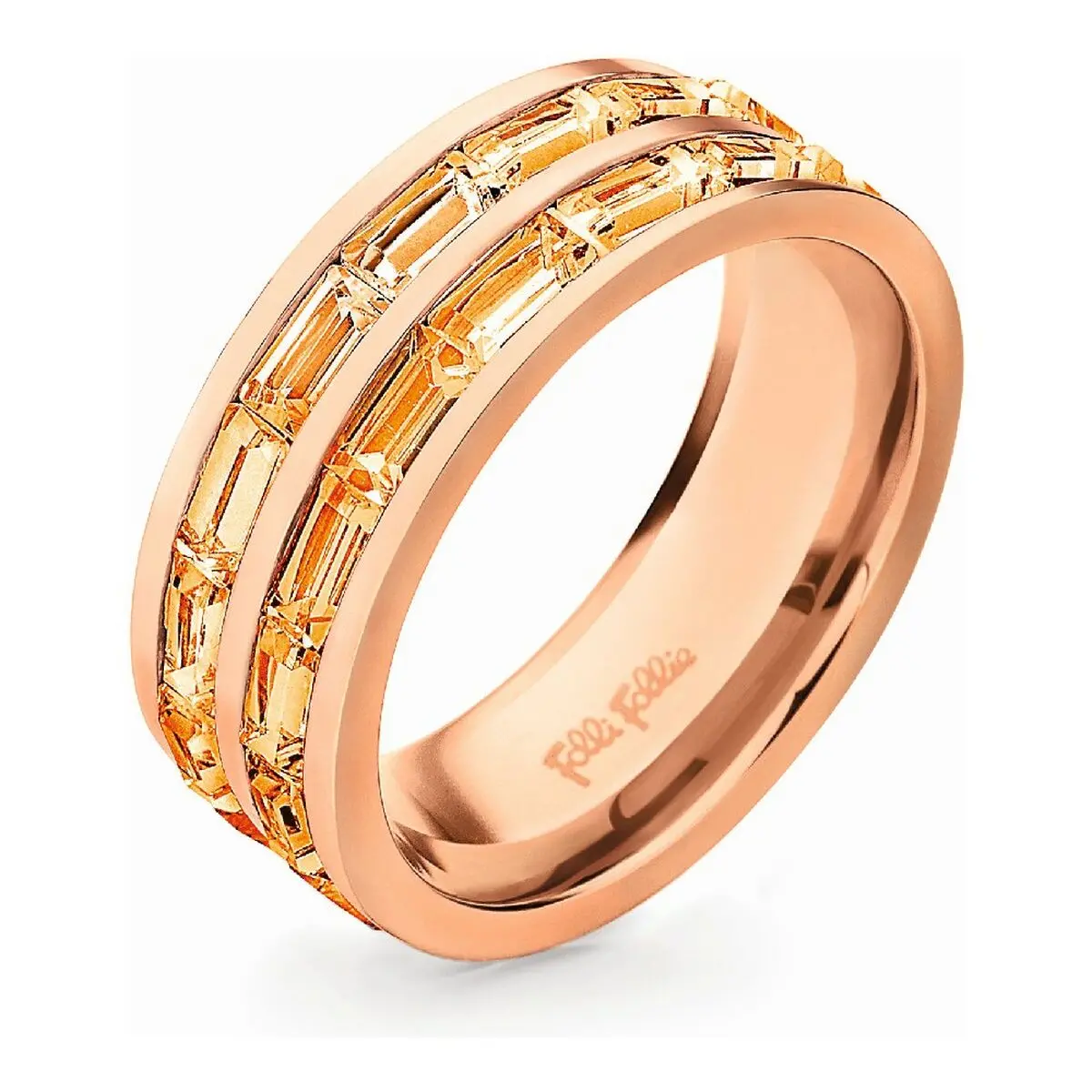 Ladies' Ring Folli Follie 3R13t001rs_Acero Rosado-50 (10) 1