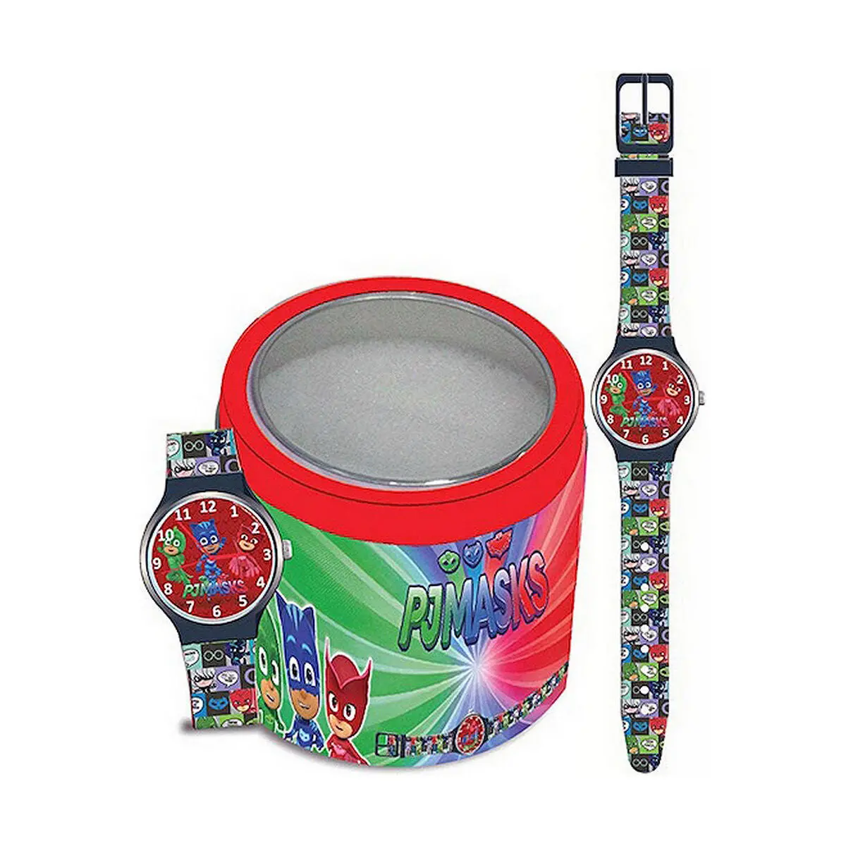 Infant's Watch Pj Masks Pj Masks (Superpigiamini) – Tin Box (Ø 33 Mm) 1