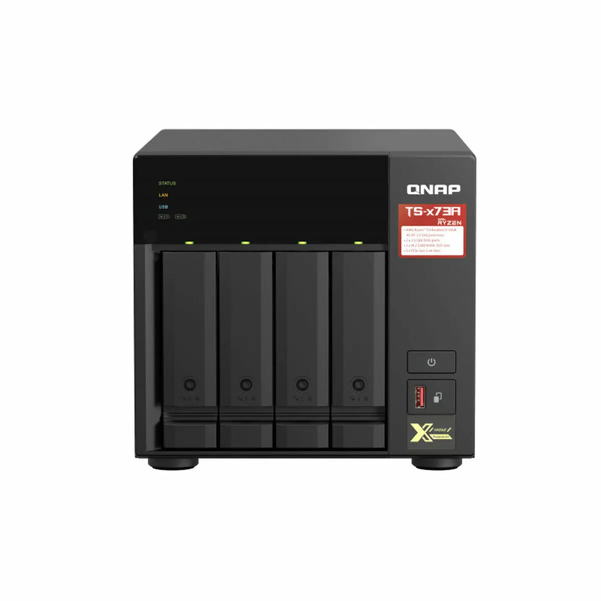 Nas Network Storage Qnap Ts-473A-8G           Black 1