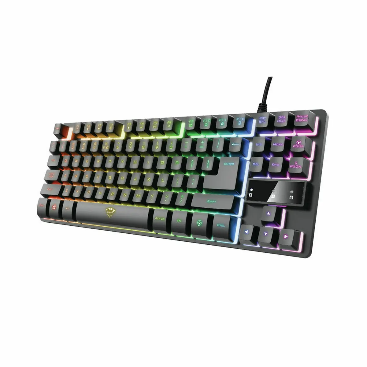Keyboard Trust Gxt 833 Thado Black Silver Monochrome Multi 1