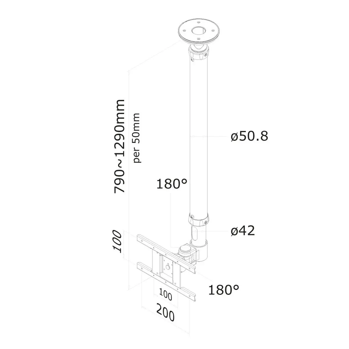Tv Mount Neomounts Fpma-C100white 10" 30" 12 Kg 1