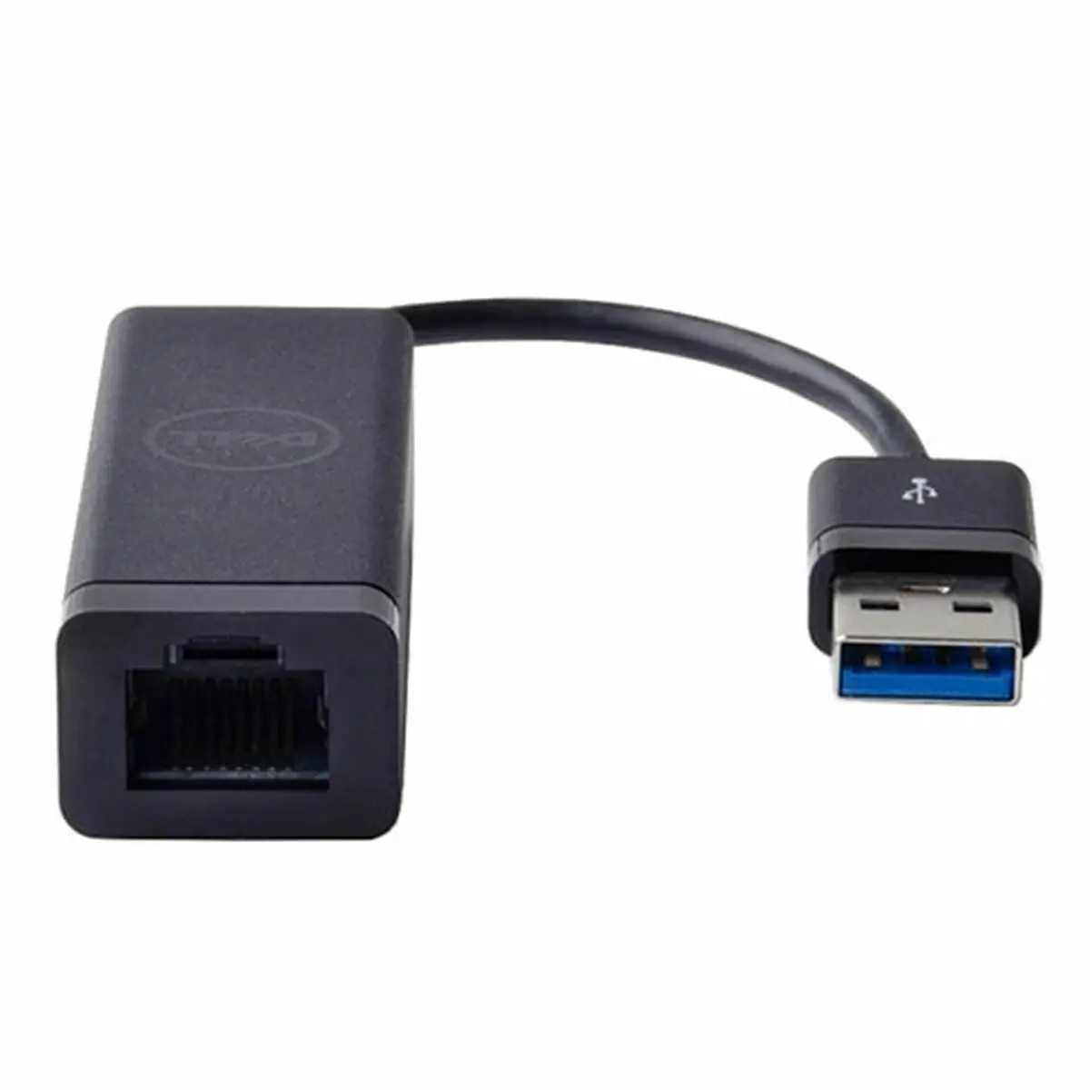 Usb To Ethernet Adapter Dell 470-Abbt Black 1