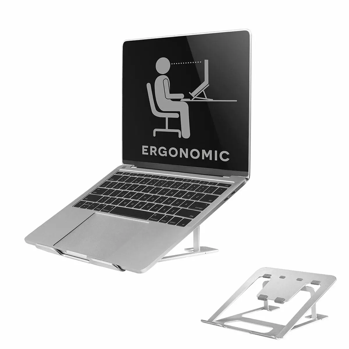 Notebook Stand Neomounts Nsls085silver 1