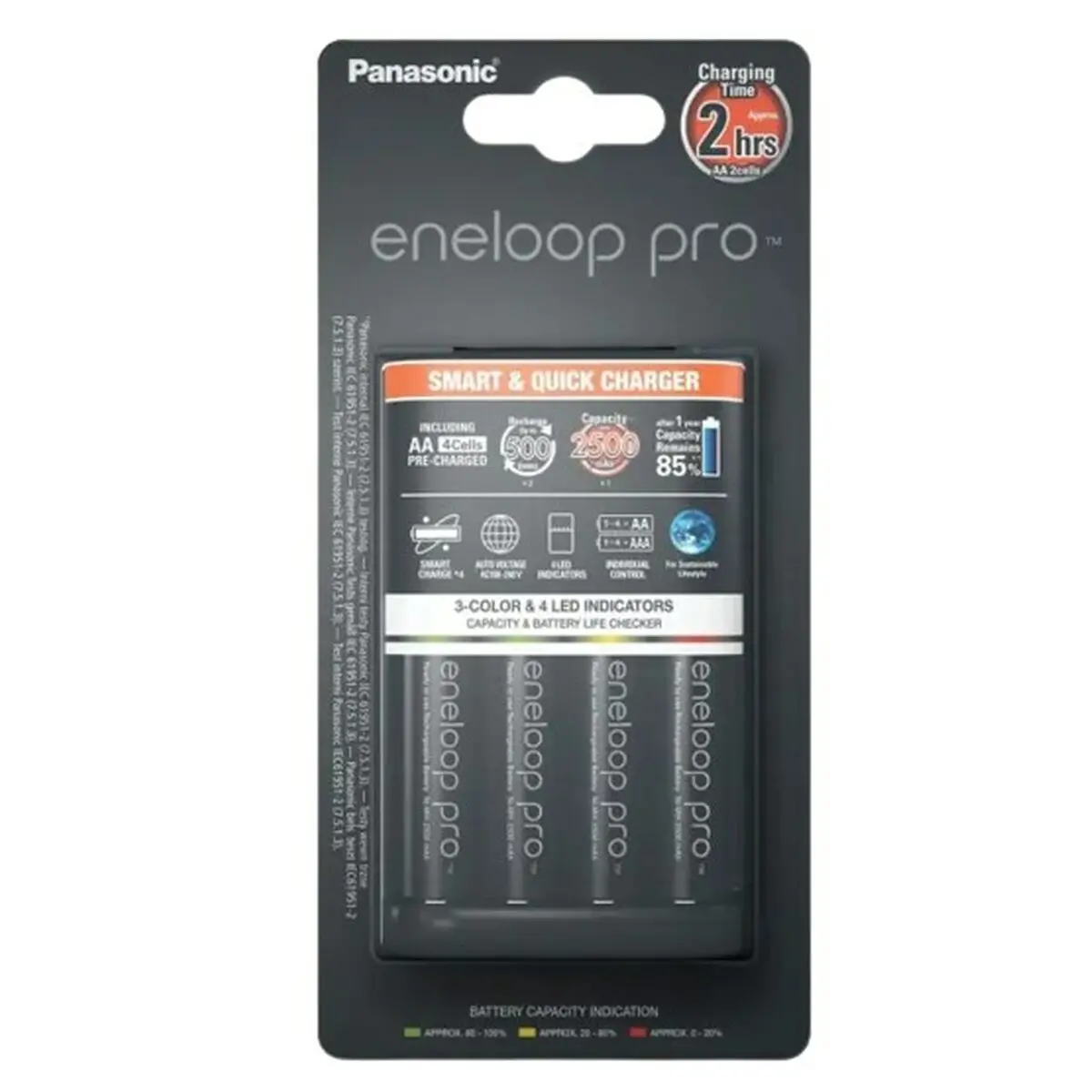 Battery Charger Panasonic K-Kj55hcd40e Batteries X 4 1