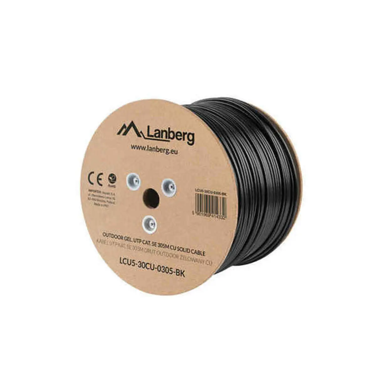 Utp Category 6 Rigid Network Cable Lanberg Lcu5-30Cu-0305-Bk 1