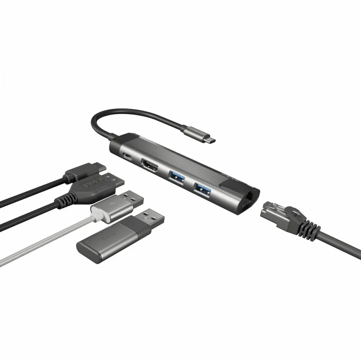 Usb Hub Natec Fowler Go Black (1 Unit) 1