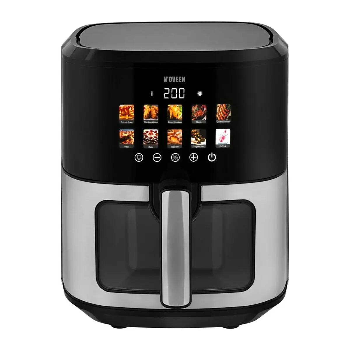 Air Fryer N'oveen Af770 Black Silver 1700 W 6,5 L 1