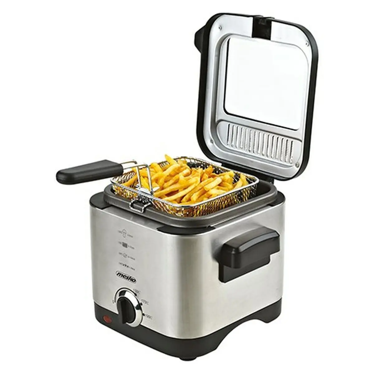 Deep-Fat Fryer Mesko Ms 4910 Black Silver 900 W 1,5 L 1