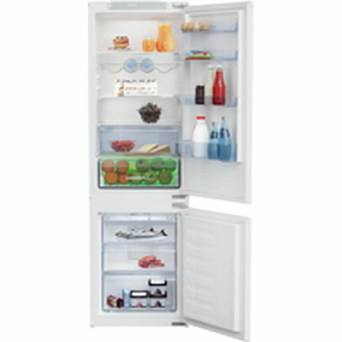 Combined Refrigerator Beko Bcha275e4sn White Multicolour (178,1 X 54 Cm) 1