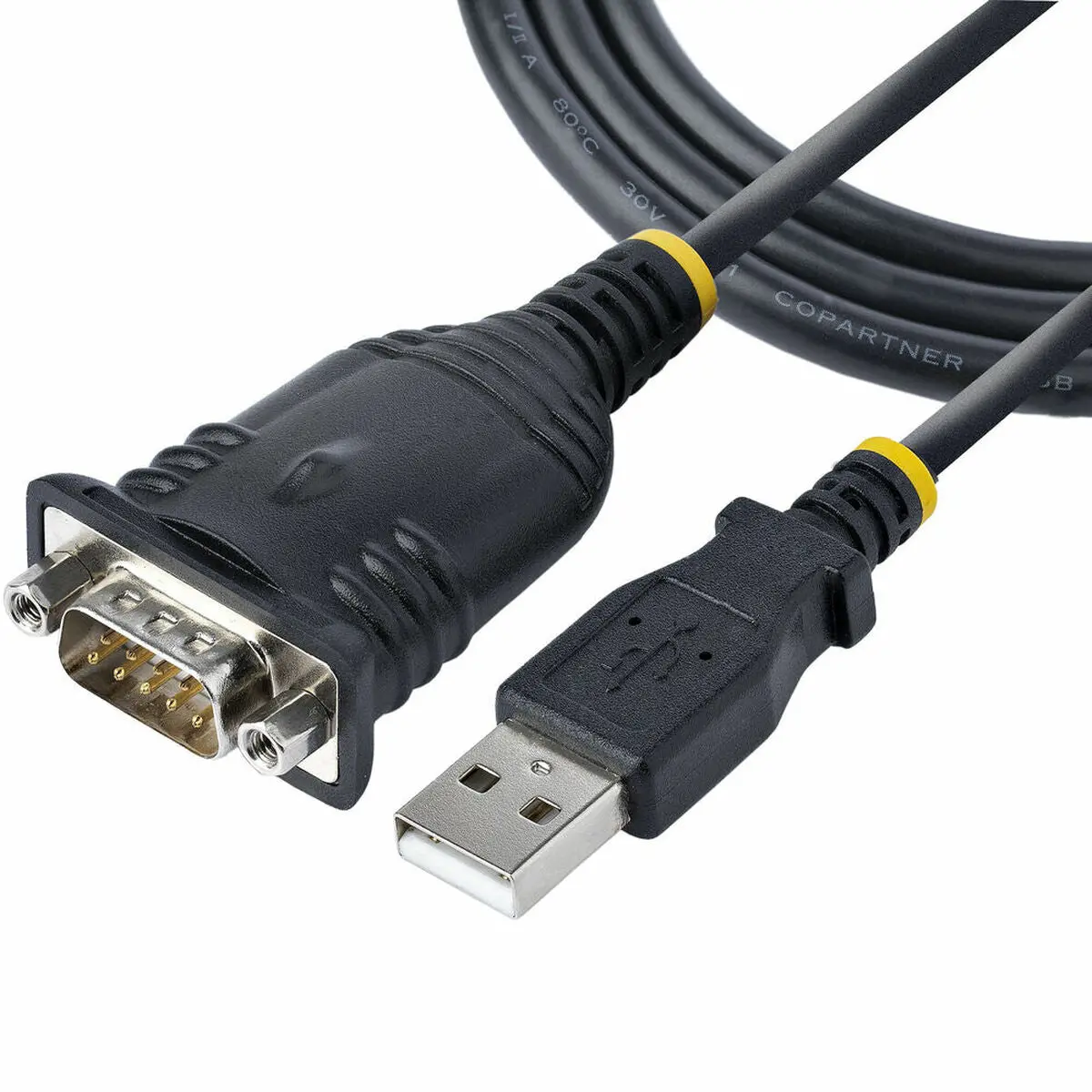 Usb To Serial Port Cable Startech 1P3fp-Usb-Serial Black 1