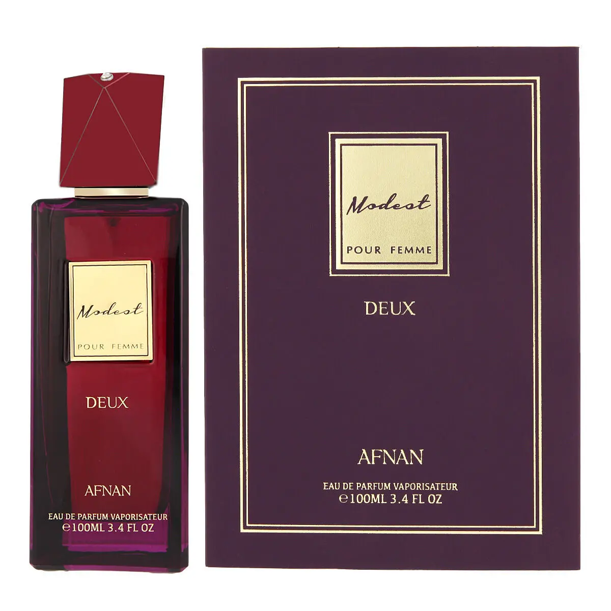 Women's Perfume Afnan Modest Deux Pour Femme Edp 100 Ml Modest Deux 1
