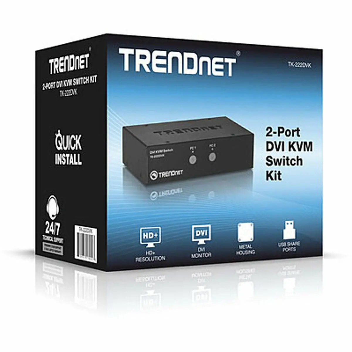Kvm Switch Trendnet Tk-222Dvk 1