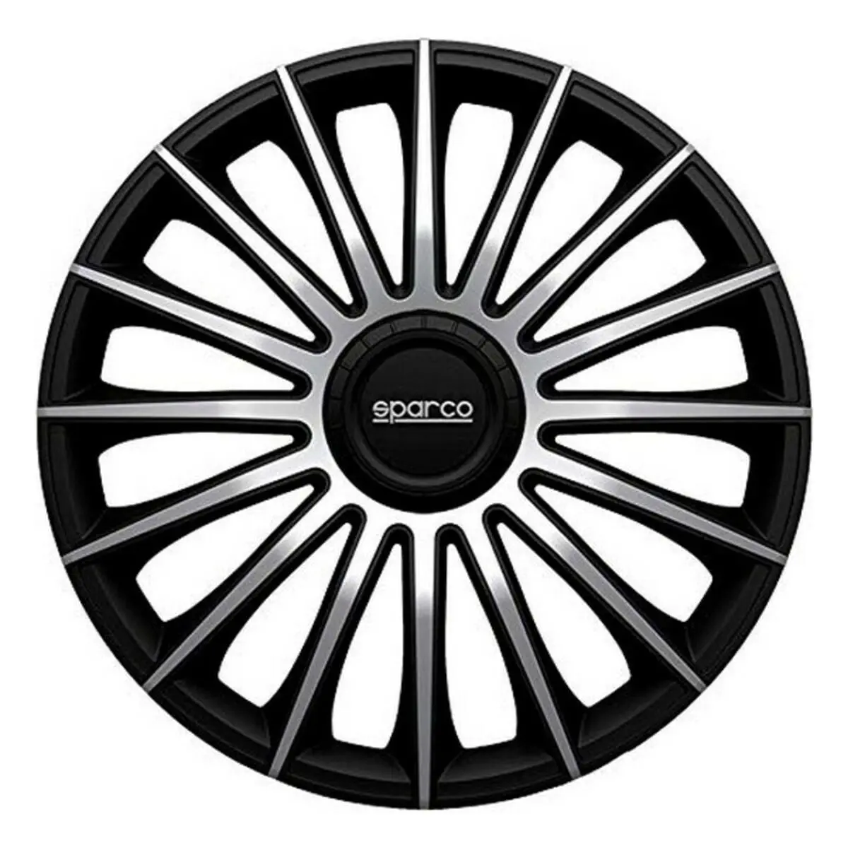 Hubcap Sparco Torino Cs5 Black Silver 15" (4 Uds) 1