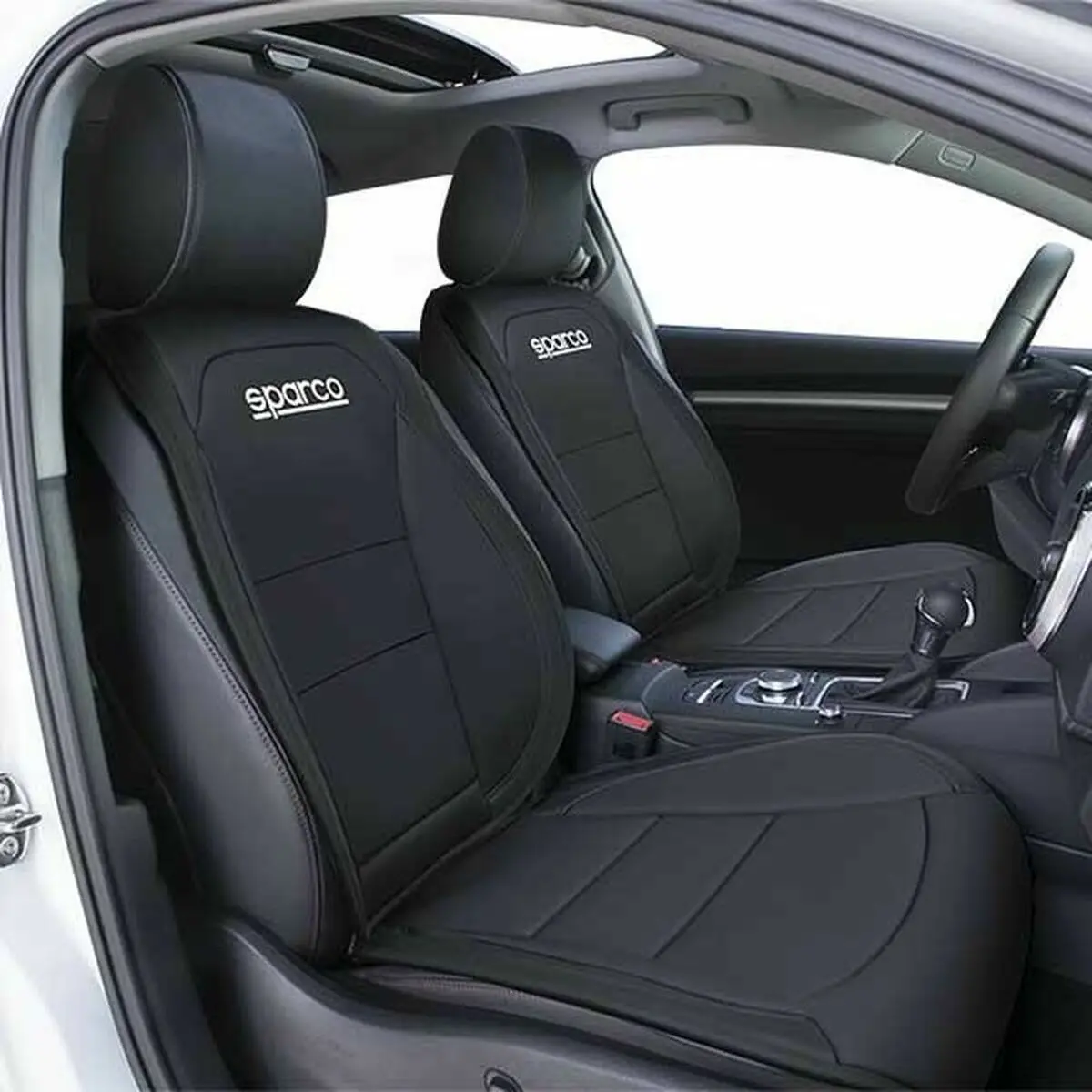Seat Cover Sparco Spcs424bk Black 1 Unit 1