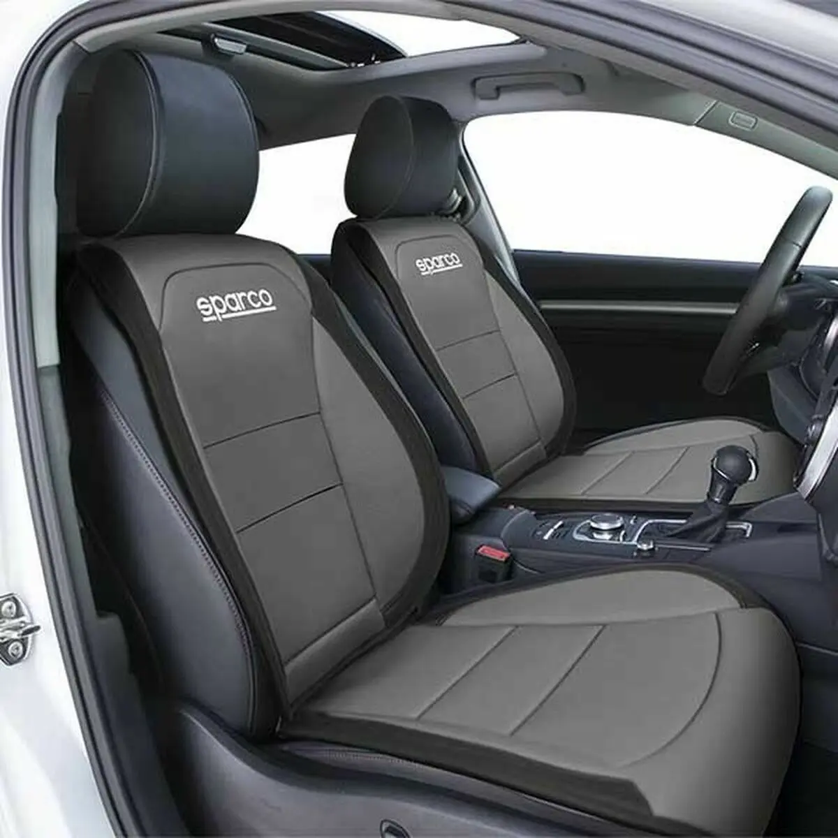 Seat Cover Sparco Spcs424gr Grey 1