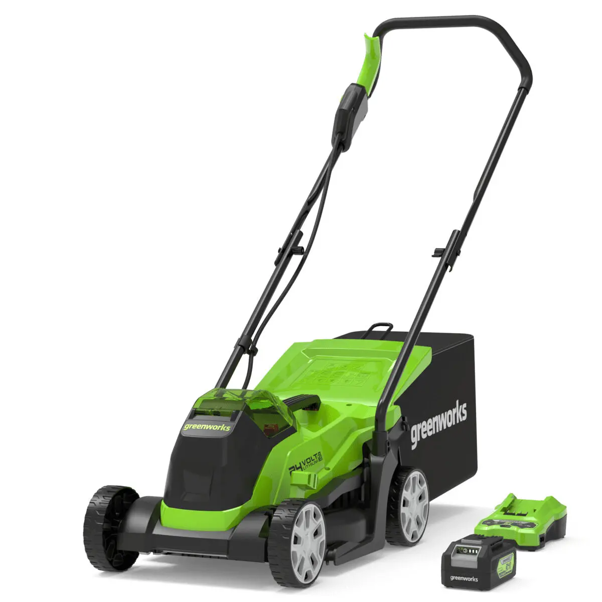 Lawn Mower Greenworks Gd24lm33k4 1