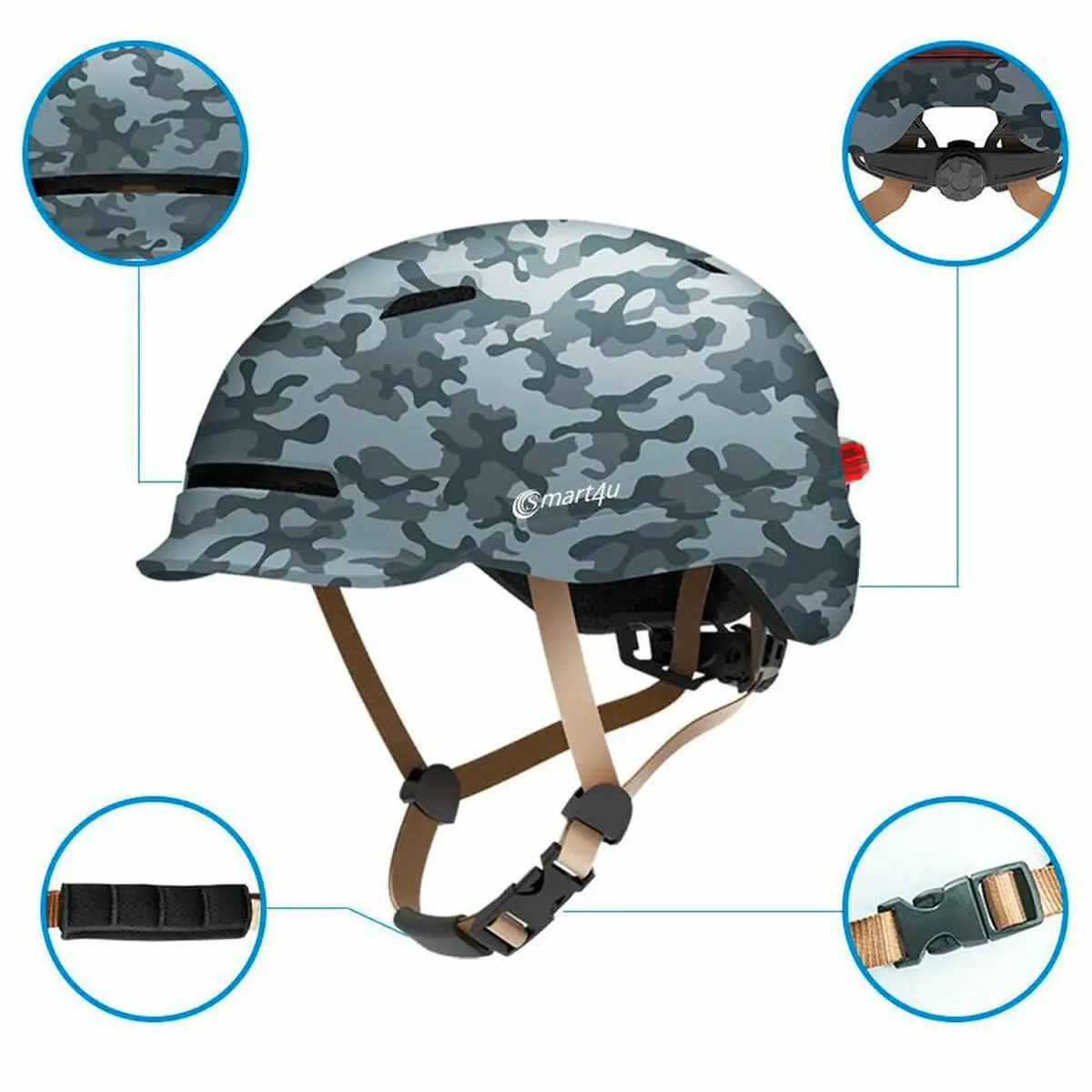Cover For Electric Scooter Smart4u Sh50u Army 1