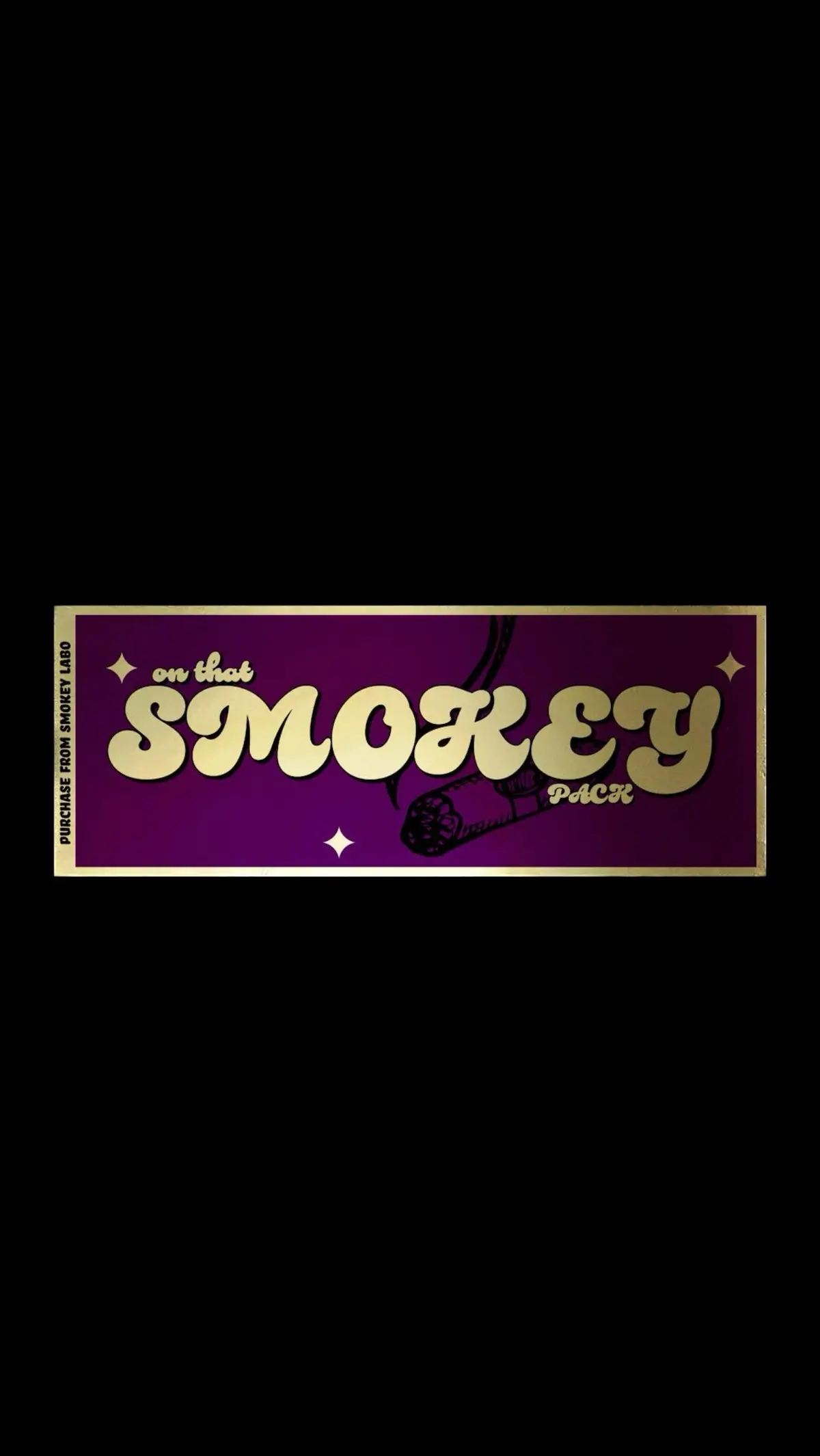 New Gold Chrome ‘On That Smokey Pack’ Sticker 1