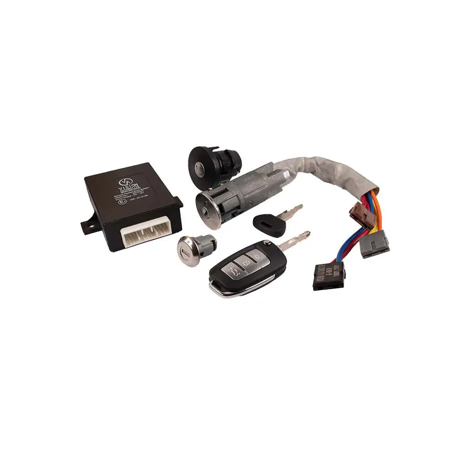 Door Lock, Fuel Cap, And Central Locking Kit With Key For Aixam From 2016 Onward 1