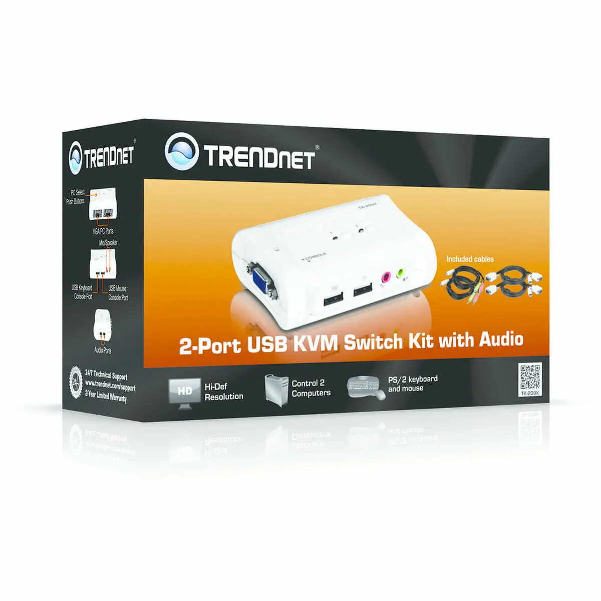 Kvm Switch Trendnet Tk-209K 1
